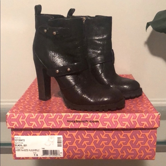 Tory Burch Black Bootie - Picture 1 of 5